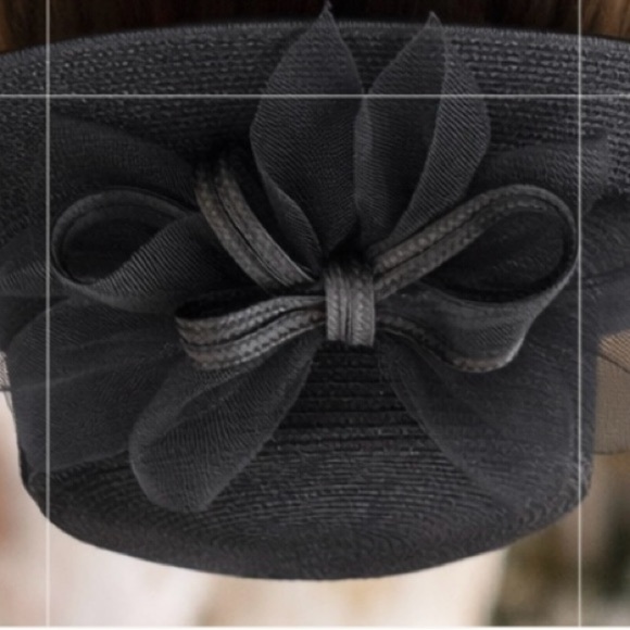 Giovanni New York Black Church Wedding Wide Brim Hat main image 4